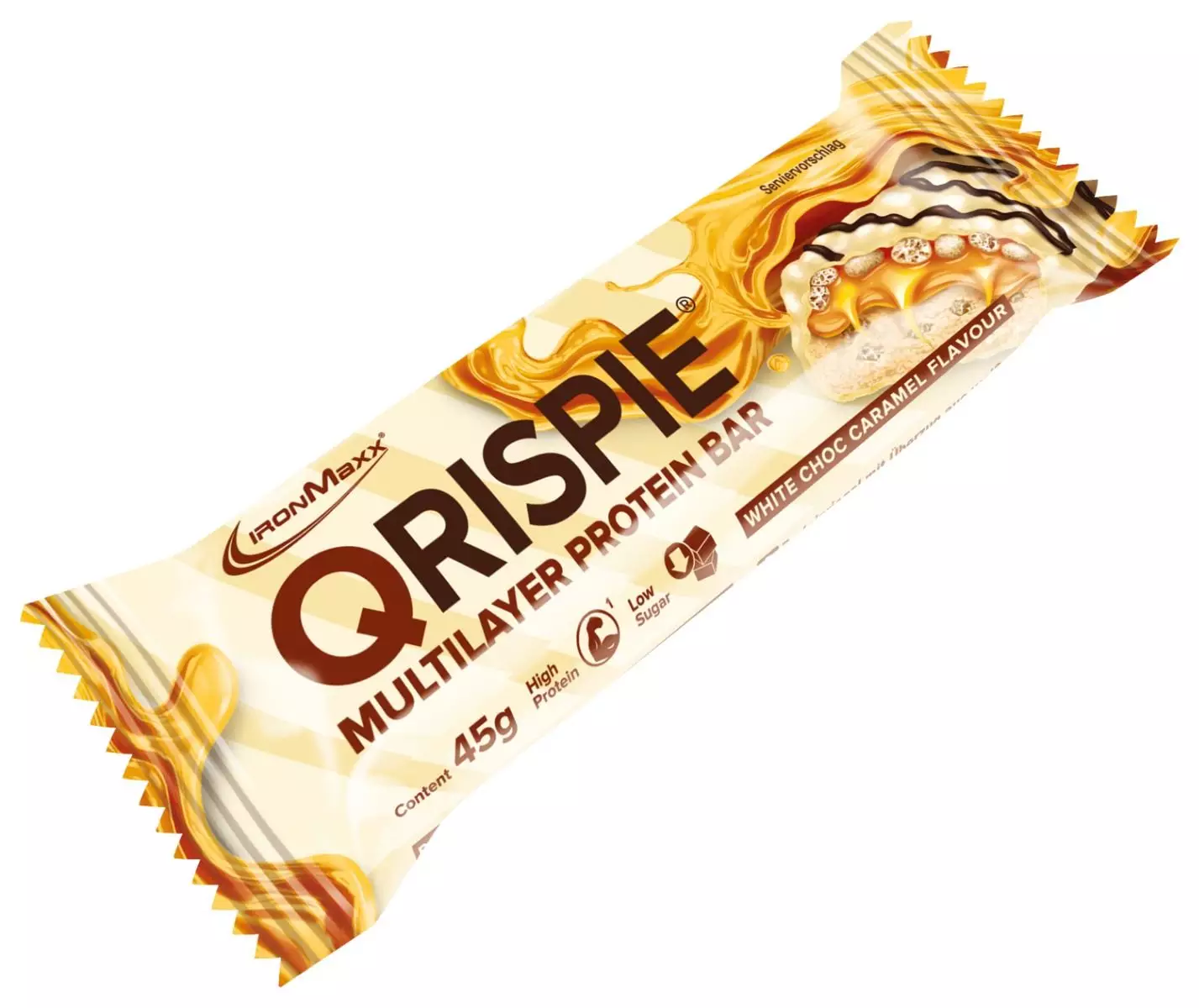 Qrispie Multilayer Proteinbar (45 g), Bedst før 30.06.2026