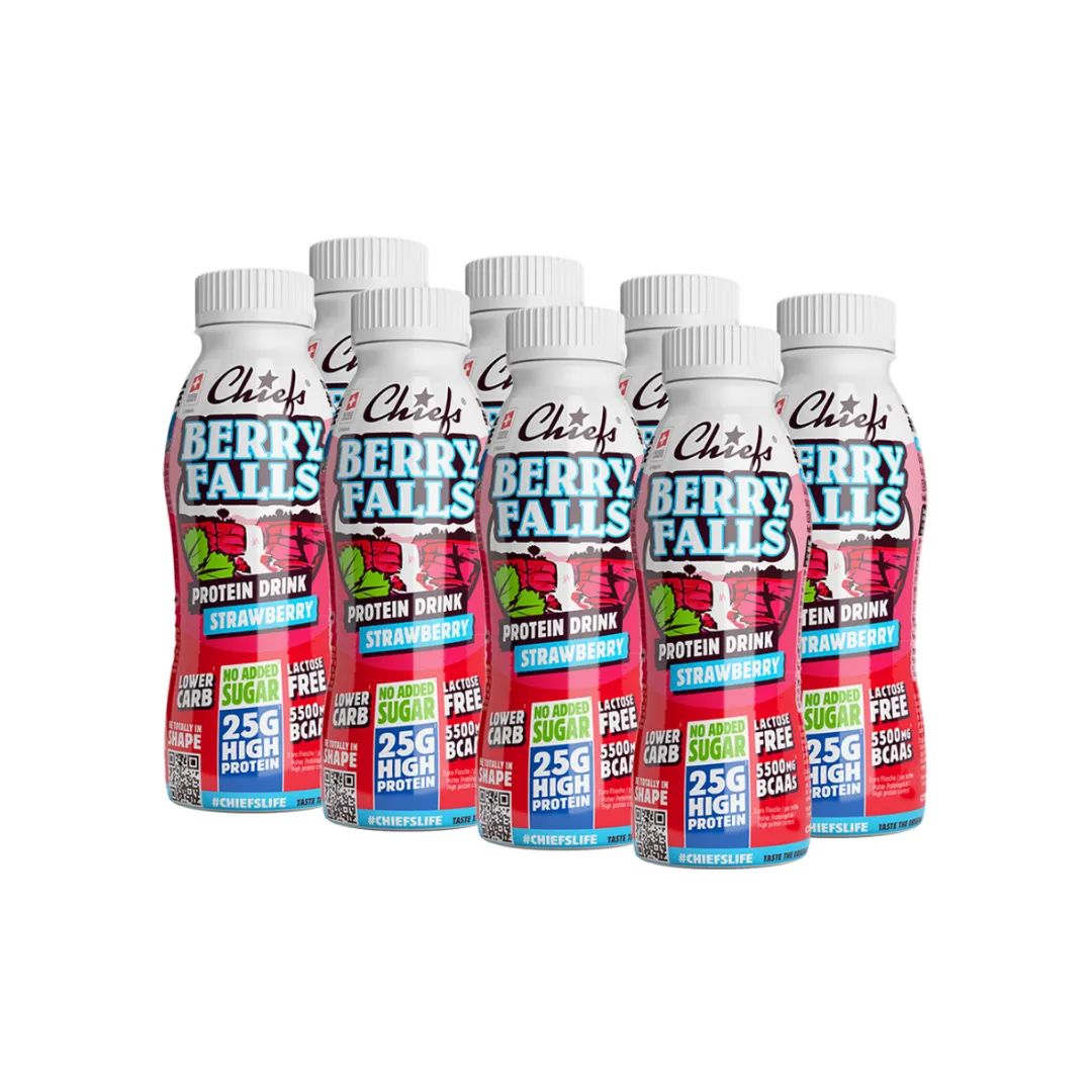Proteinshakes med 26 g protein (8 x 330 ml) - Berry Falls