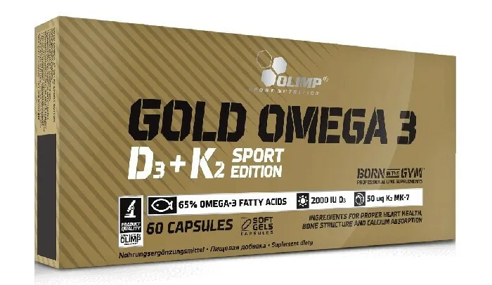 OLIMP SPORT NUTRITION GOLD OMEGA-3 D3 + K2 60 stk 