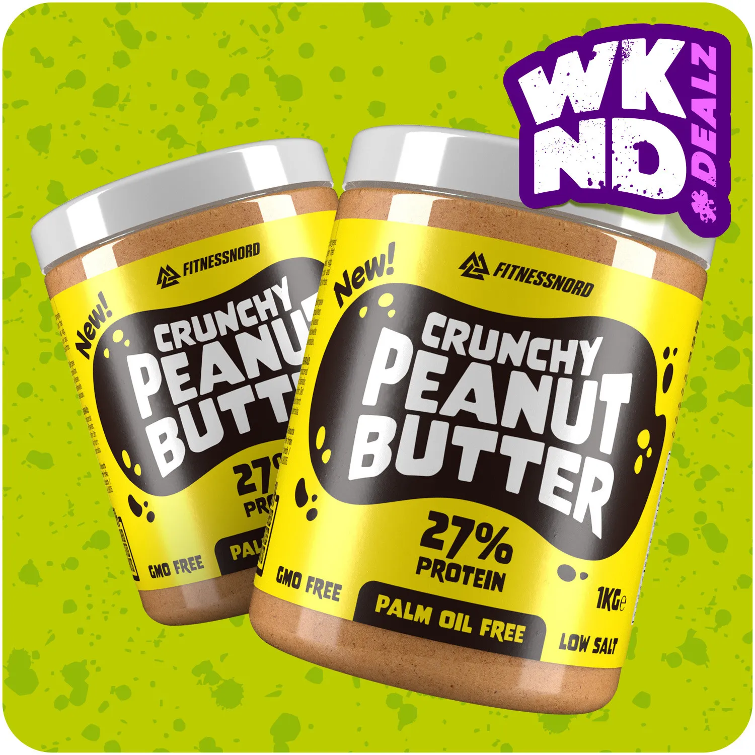 Peanut butter med crunch (1 kg) - BUY 1 GET 1 FREE