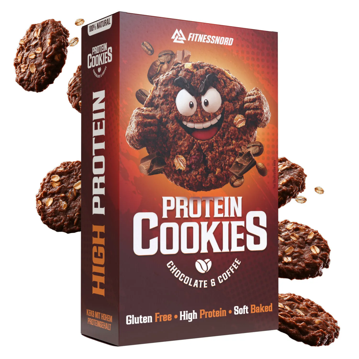 Chokolade Protein Cookies med kaffe