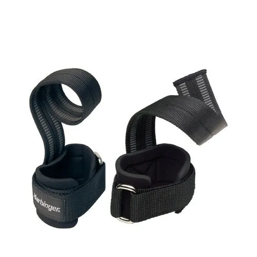HARBINGER BIG GRIP PRO LIFTING STRAPS 11.5 INCH (BLACK)
