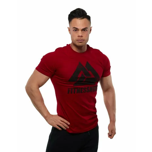 Herre t-shirt i rød med logo