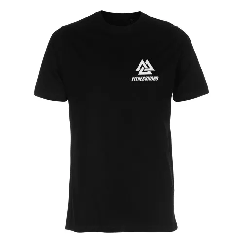 Unisex t-shirt i sort