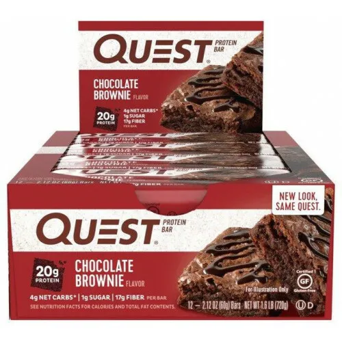 Quest proteinbars med højt fiberindhold (12 x 60 g)
