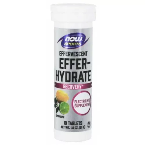 NOW FOODS EFFER-HYDRATE TABLETS 10 stk