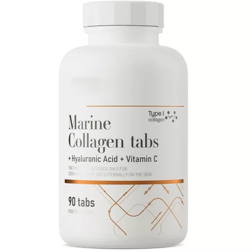 Marinekollagen, hyaluronsyre og C-vitamin (120 tabletter)