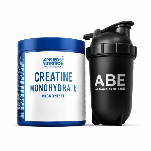 Applied Nutrition Kreatin Monohydrat (250 g) + ABE Shaker Bundle 