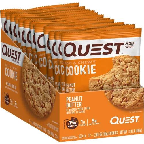 Cookies med 32% fiber og 30% protein (12 x 59 g)