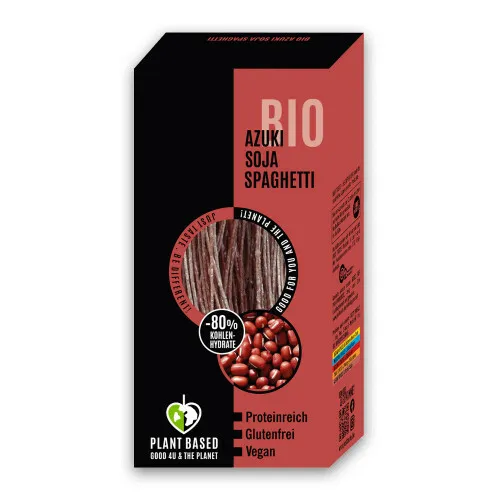 Øko Azuki Soja Spaghetti med 43% Protein (250 g)