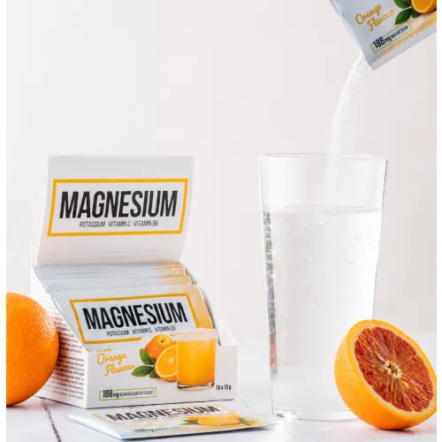 Magnesium Drikpulver (100 x 15 g), Bedst før 17.08.2026