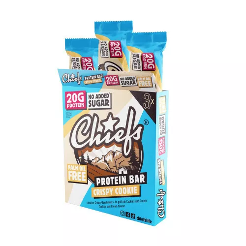 Crispy Cookie bar med cremefyld og 32% protein (3 x 55 g)