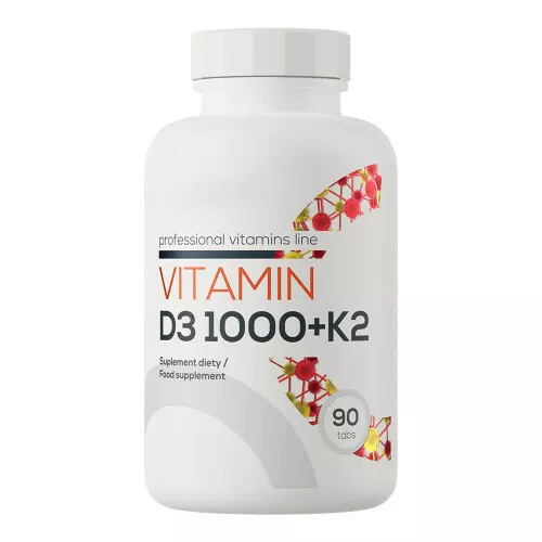 D3-vitamin og K2-vitamin (90 tabletter)