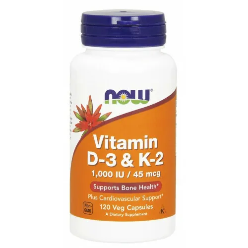 D3-vitamin og K2-vitamin (120 kapsler)