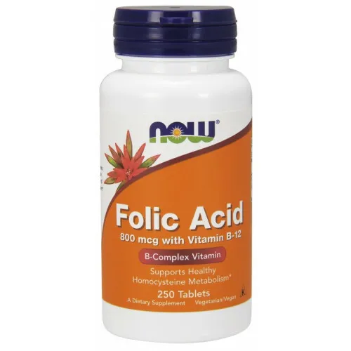 NOW FOODS FOLIC ACID 800 mcg 250 stk 