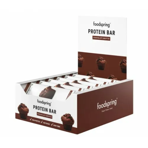 Proteinbar med 20 g protein og højt fiberindhold (12 x 60 g)-Chocolate Muffin
