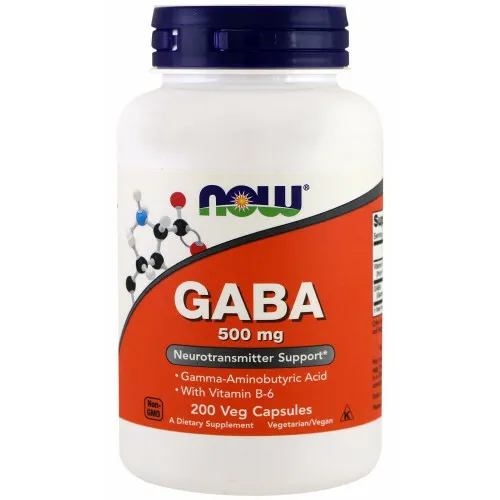 NOW FOODS GABA 500 mg 200 stk 
