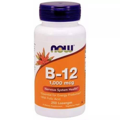 B12-vitamin med folinsyre (250 sugetabletter)