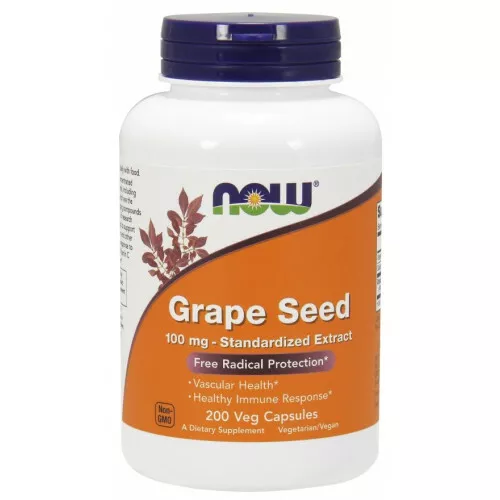 NOW FOODS GRAPE SEED STANDARDIZED EXTRACT, 100MG - 200 VCAPS