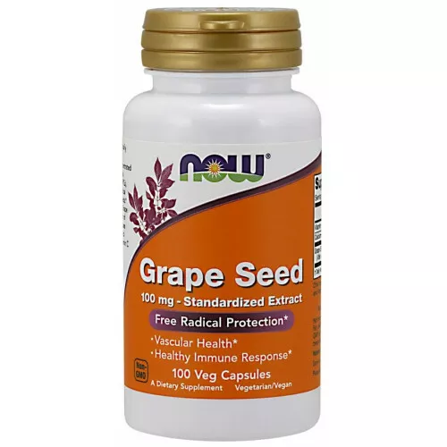 NOW FOODS GRAPE SEED STANDARDIZED EXTRACT, 100MG - 100 VCAPS