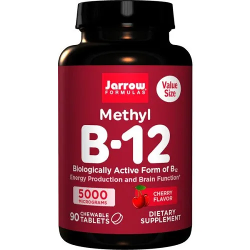 Methyl B-12 5000mcg (Cherry), 90 chewable tabs