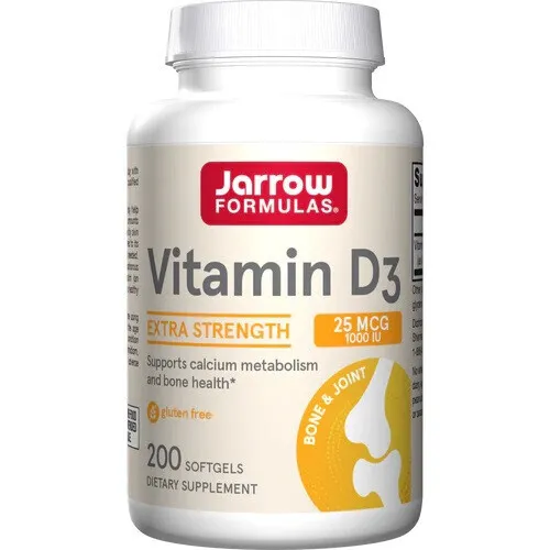 Vitamin D3 25mcg, 200 softgels