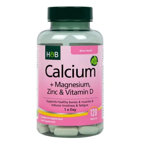 Calcium + Magnesium Zinc & Vitamin D, 120 tabs