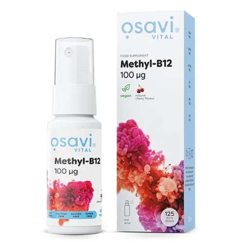 Methyl-B12 Oral Spray 100mcg (Cherry) 25 ml.
