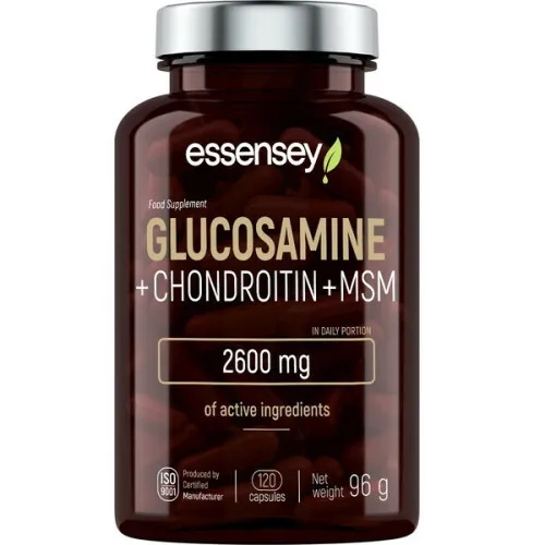 Glucosamine + Chondroitin + MSM, 120 kapsler