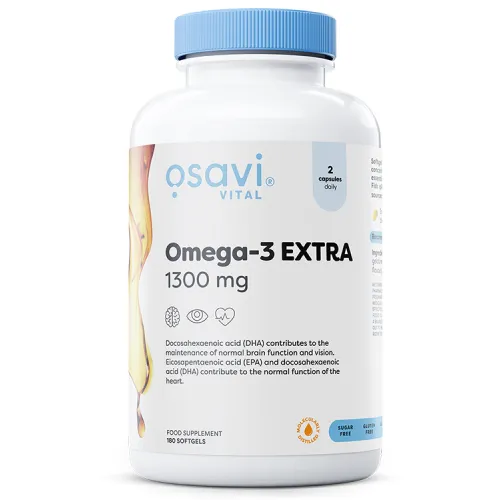 Omega-3 Extra Molecularly Distilled 1300mg (Lemon) 180 softgels