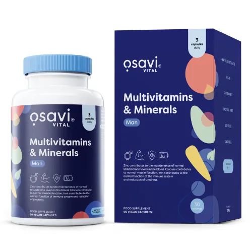 Multivitamins & Minerals Man 90 vegan kapsler