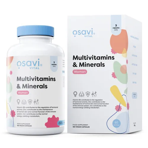 Multivitamins & Minerals Woman 180 vegan kapsler