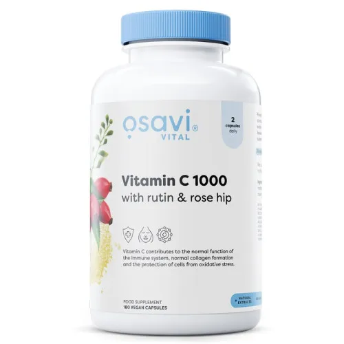 Vitamin C1000 with Rutin & Rose Hip 180 vegan kapsler