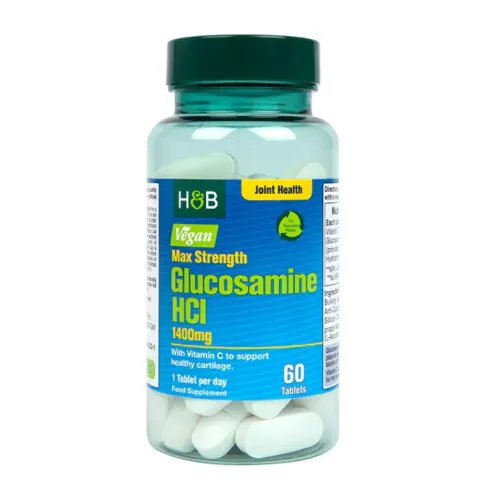 Glucosamine HCl 1400mg, 60 tabletter