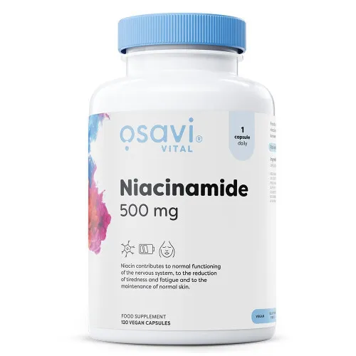 Niacinamide 500mg 120 vegan kapsler