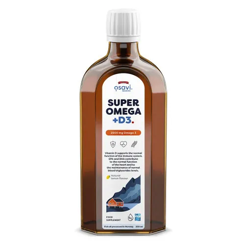 Super Omega + D3 2900mg Omega 3 (Lemon) 250 ml.