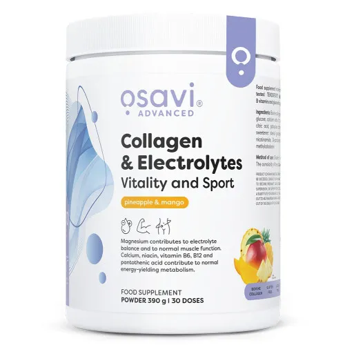 Collagen Electrolytes Vitality and Sport Pineapple & Mango 390g