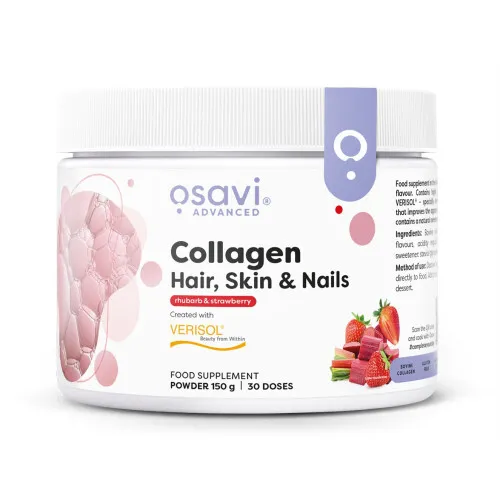 Collagen Peptides (Hair Skin & Nails) Rhubarb & Strawberry 150g