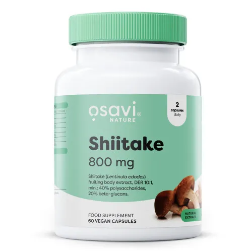 Shiitake 800mg 60 vegan kapsler