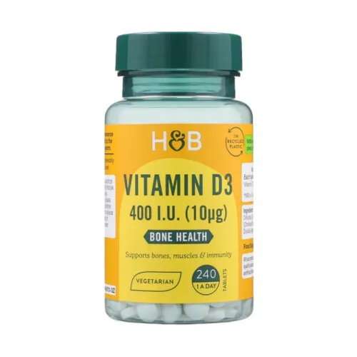 Vitamin D3 10mcg, 240 tabletter
