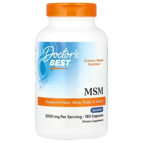 MSM med OptiMSM 3000mg, 180 kapsler