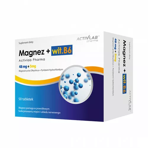 Magnesium, B6-vitamin (50 tabletter)