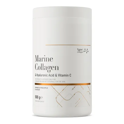 Marine kollagen + hyaluronsyre + vitamin C pulver (500 g)