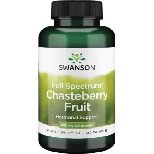 Swanson Full Spectrum Kyskhedstræ Frugt, 400 mg, 120 kapsler