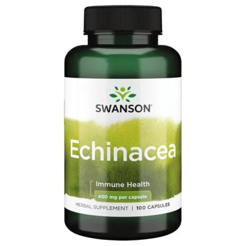 Swanson Echinacea, 400 mg, 100 kapsler