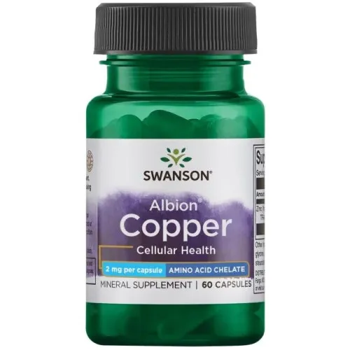 Swanson Albion Kobber, 2 mg, 60 kapsler