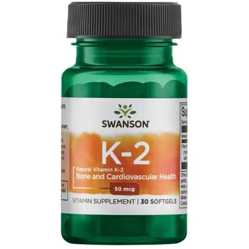 Swanson Vitamin K-2 Natural, 50 mcg, 30 kapsler