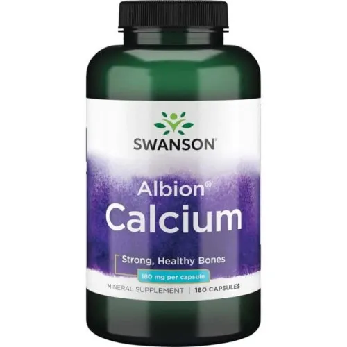 Swanson Albion Calcium, 180 mg, 180 kapsler