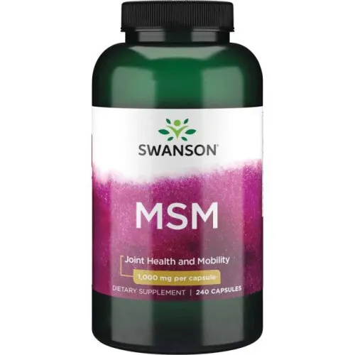 Swanson MSM, 1000 mg, 240 kapsler