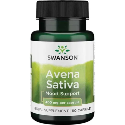 Swanson Avena Sativa, 400 mg, 60 kapsler